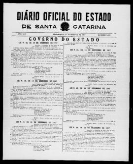 Diário Oficial do Estado de Santa Catarina. Ano 14. N° 3610 de 17/12/1947