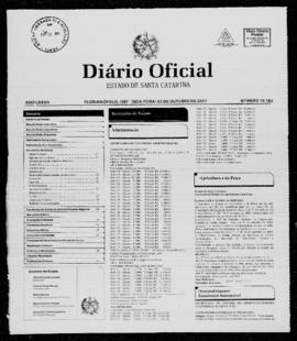 Diário Oficial do Estado de Santa Catarina. Ano 77. N° 19185 de 03/10/2011