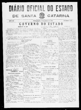 Diário Oficial do Estado de Santa Catarina. Ano 20. N° 5051 de 05/01/1954