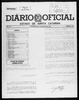 Diário Oficial do Estado de Santa Catarina. Ano 58. N° 14761 de 27/08/1993