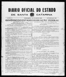 Diário Oficial do Estado de Santa Catarina. Ano 5. N° 1191 de 26/04/1938