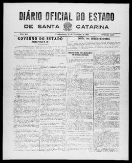 Diário Oficial do Estado de Santa Catarina. Ano 12. N° 3114 de 27/11/1945