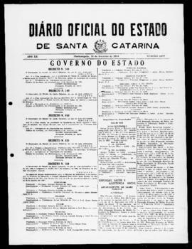 Diário Oficial do Estado de Santa Catarina. Ano 20. N° 5077 de 16/02/1954