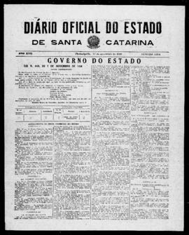 Diário Oficial do Estado de Santa Catarina. Ano 17. N° 4301 de 17/11/1950
