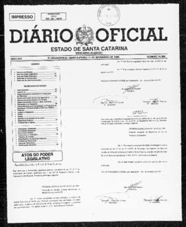 Diário Oficial do Estado de Santa Catarina. Ano 66. N° 16289 de 11/11/1999