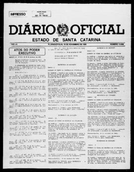 Diário Oficial do Estado de Santa Catarina. Ano 52. N° 12838 de 19/11/1985