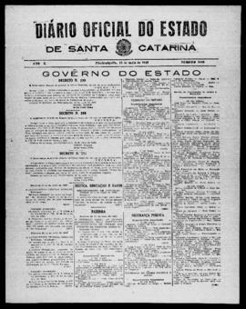 Diário Oficial do Estado de Santa Catarina. Ano 10. N° 2498 de 13/05/1943