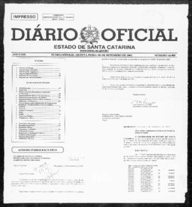 Diário Oficial do Estado de Santa Catarina. Ano 69. N° 16985 de 05/09/2002