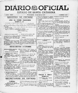 Diário Oficial do Estado de Santa Catarina. Ano 24. N° 5842 de 26/04/1957