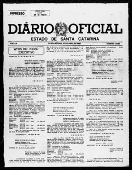 Diário Oficial do Estado de Santa Catarina. Ano 53. N° 13184 de 10/04/1987