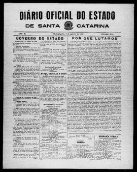 Diário Oficial do Estado de Santa Catarina. Ano 10. N° 2558 de 09/08/1943