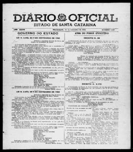 Diário Oficial do Estado de Santa Catarina. Ano 27. N° 6687 de 23/11/1960