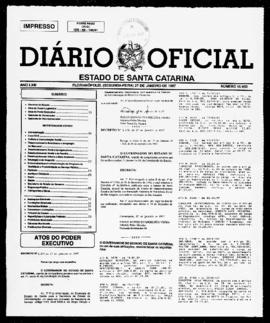 Diário Oficial do Estado de Santa Catarina. Ano 63. N° 15603 de 27/01/1997