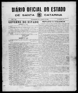Diário Oficial do Estado de Santa Catarina. Ano 8. N° 2188 de 29/01/1942