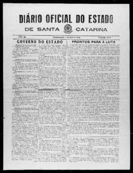 Diário Oficial do Estado de Santa Catarina. Ano 11. N° 2713 de 04/04/1944