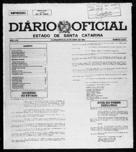 Diário Oficial do Estado de Santa Catarina. Ano 58. N° 14677 de 30/04/1993