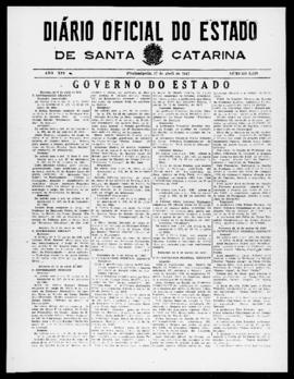 Diário Oficial do Estado de Santa Catarina. Ano 14. N° 3448 de 17/04/1947