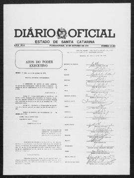 Diário Oficial do Estado de Santa Catarina. Ano 41. N° 10589 de 13/10/1976