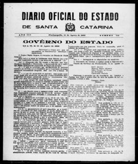 Diário Oficial do Estado de Santa Catarina. Ano 3. N° 719 de 24/08/1936