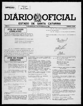 Diário Oficial do Estado de Santa Catarina. Ano 52. N° 12840 de 21/11/1985