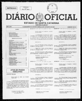 Diário Oficial do Estado de Santa Catarina. Ano 67. N° 16512 de 04/10/2000