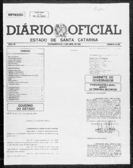 Diário Oficial do Estado de Santa Catarina. Ano 56. N° 14169 de 11/04/1991