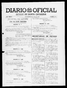 Diário Oficial do Estado de Santa Catarina. Ano 27. N° 6527 de 24/03/1960