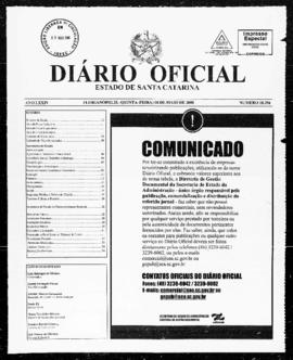 Diário Oficial do Estado de Santa Catarina. Ano 74. N° 18356 de 08/05/2008
