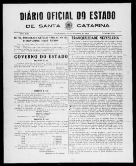 Diário Oficial do Estado de Santa Catarina. Ano 8. N° 2156 de 10/12/1941