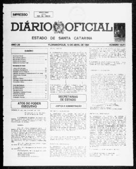 Diário Oficial do Estado de Santa Catarina. Ano 61. N° 14912 de 13/04/1994