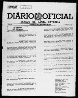 Diário Oficial do Estado de Santa Catarina. Ano 53. N° 13064 de 16/10/1986