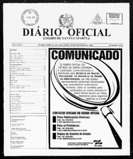 Diário Oficial do Estado de Santa Catarina. Ano 74. N° 18463 de 08/10/2008