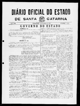 Diário Oficial do Estado de Santa Catarina. Ano 21. N° 5193 de 11/08/1954