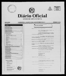 Diário Oficial do Estado de Santa Catarina. Ano 77. N° 19182 de 28/09/2011