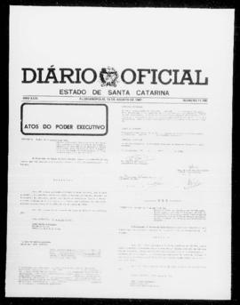 Diário Oficial do Estado de Santa Catarina. Ano 47. N° 11785 de 13/08/1981