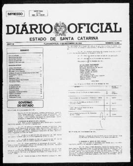 Diário Oficial do Estado de Santa Catarina. Ano 56. N° 14343 de 17/12/1991