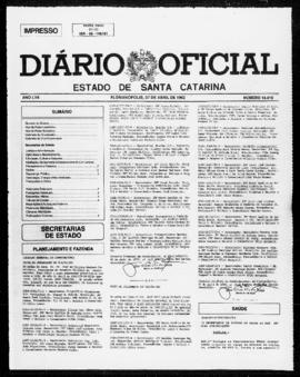 Diário Oficial do Estado de Santa Catarina. Ano 57. N° 14418 de 07/04/1992