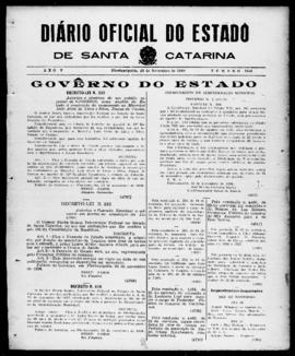 Diário Oficial do Estado de Santa Catarina. Ano 5. N° 1356 de 23/11/1938