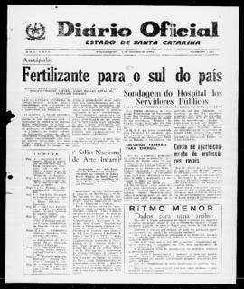 Diário Oficial do Estado de Santa Catarina. Ano 29. N° 7144 de 04/10/1962