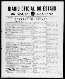 Diário Oficial do Estado de Santa Catarina. Ano 20. N° 4861 de 18/03/1953