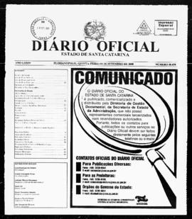 Diário Oficial do Estado de Santa Catarina. Ano 74. N° 18439 de 04/09/2008