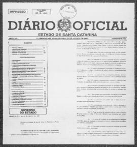 Diário Oficial do Estado de Santa Catarina. Ano 64. N° 15742 de 20/08/1997