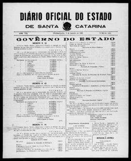 Diário Oficial do Estado de Santa Catarina. Ano 7. N° 1927 de 08/01/1941