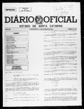 Diário Oficial do Estado de Santa Catarina. Ano 58. N° 14792 de 14/10/1993