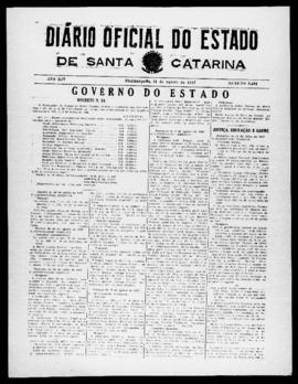 Diário Oficial do Estado de Santa Catarina. Ano 14. N° 3532 de 21/08/1947