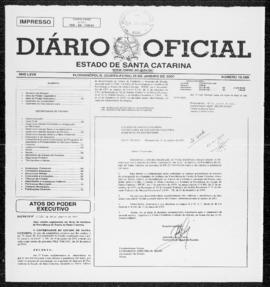 Diário Oficial do Estado de Santa Catarina. Ano 67. N° 16588 de 25/01/2001