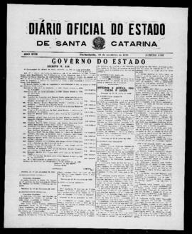 Diário Oficial do Estado de Santa Catarina. Ano 17. N° 4302 de 20/11/1950