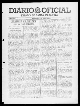 Diário Oficial do Estado de Santa Catarina. Ano 26. N° 6485 de 21/01/1960