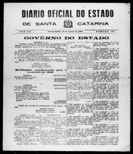 Diário Oficial do Estado de Santa Catarina. Ano 3. N° 722 de 28/08/1936