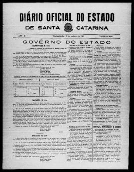 Diário Oficial do Estado de Santa Catarina. Ano 10. N° 2606 de 19/10/1943